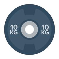 dumbbell plate concepten vector