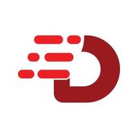 letter d run-logo. letter d run ontwerp logo met modern concept. ontwerpsjabloonelement. ontwerp vectorillustratie vector