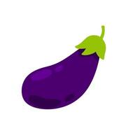 aubergine. paarse groente. natuurlijk veganistisch eten. vector