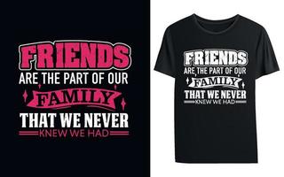 vrienden laten vrienden niet alleen raar worden t-shirt vector