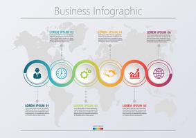 Presentatie Zakelijke routekaart infographic sjabloon vector