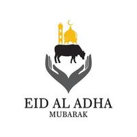 eid al adha-logo, islamitisch logo vector