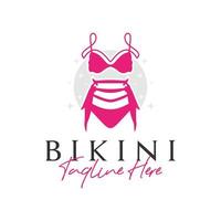 bikini kleding mode inspiratie illustratie logo vector