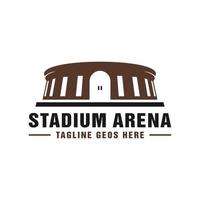 stadion arena gebouw inspiratie illustratie logo vector