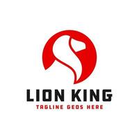 leeuwenkoning inspiratie illustratie logo ontwerp vector