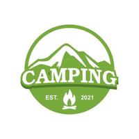 camping vector, avontuur logo vector