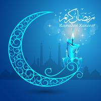 Ramadan Kareem-groetbanner, Ramadan Kareem-achtergrond vector