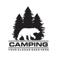 camping logo, avontuur logo vector