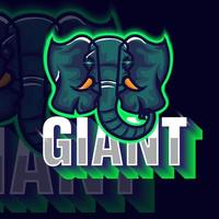 olifant hoofd vector mascot logo ontwerp vector met moderne illustratie concept stijl voor embleem en tshirt afdrukken. olifant illustratie voor sport en team.