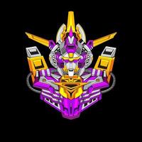 gundam robot mascotte logo vector logo vector