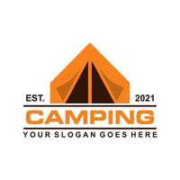 camping vector, avontuur logo vector