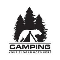 camping logo, avontuur logo vector