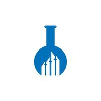 lab finance logo, groei financieel logo vector