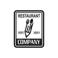 restaurant logo, voedsel logo vector