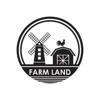 boerderij vector, landbouw logo vector