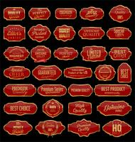 Vintage frames lege retro badges en labels-collectie vector