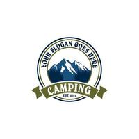 camping logo, avontuur logo vector