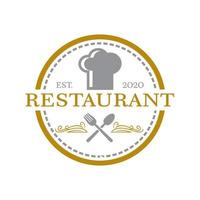 chef-kok vector, restaurant logo vector