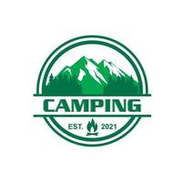 camping logo, avontuur logo vector
