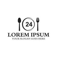 logo voor voedselbezorging, restaurantlogo vector