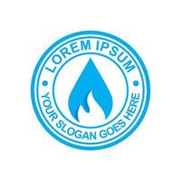 olie- en gaslogo, industrieel logo vector