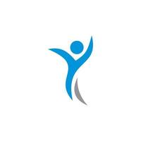 gezondheidszorg logo, wellness-logo vector