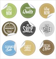 Moderne badges stickers en labels-collectie vector