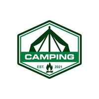 camping vector, avontuur logo vector