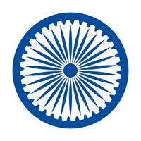 blauw ashoka wiel indisch symbool, ashoka chakra vector