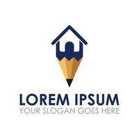 pen home vector, architectuur logo vector