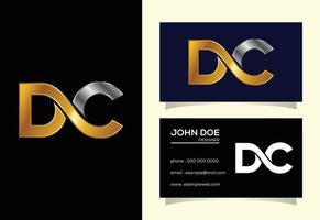 eerste letter dc logo ontwerpsjabloon. grafisch alfabetsymbool voor bedrijfsidentiteit vector