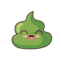 avocado saus kawaii karakter vector