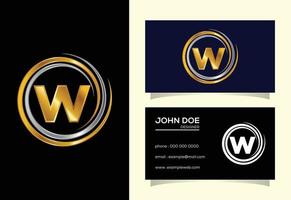 eerste w monogram alfabet in de spiraal. swirl spiraal oneindig logo ontwerp. lettertype embleem vector