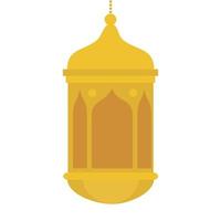 ramadan kareem lantaarn hangend, gouden lantaarn hangend op witte achtergrond vector