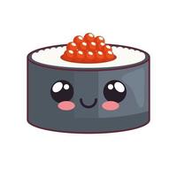 sushi met eieren kawaii vector