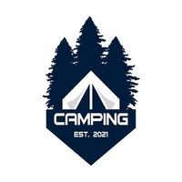 camping logo, avontuur logo vector