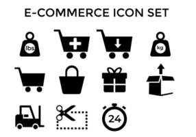 e-commerce t op wit pictogram sebackground vector