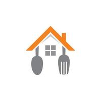 abstracte keuken vector, voedsel logo vector