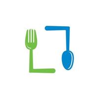 abstracte servies vector, voedsel logo vector