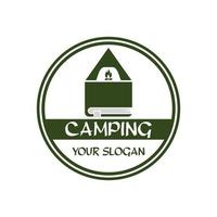 camping logo, avontuur logo vector