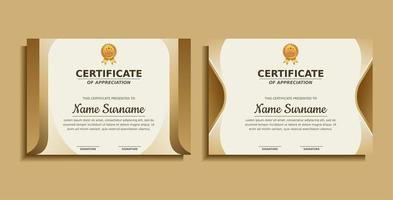 prestatie award certificaat ontwerpsjabloon vector