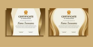 prestatie award certificaat ontwerpsjabloon vector