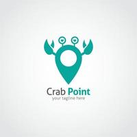 krab logo ontwerpsjabloon. vector illustratie