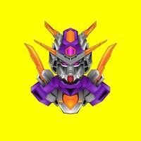 gundam robot mascotte logo vector logo vector