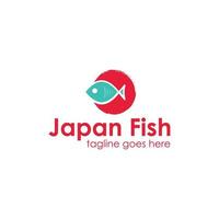 japan vis logo ontwerpsjabloon vector