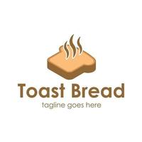 toast brood logo ontwerpsjabloon vector