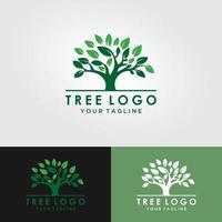 wortel van de boom logo afbeelding. vector silhouet van een boom, abstracte levendige boom logo ontwerp, wortel vector - levensboom logo ontwerp inspiratie geïsoleerd op een witte achtergrond.