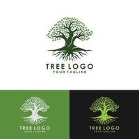 mobileroot van de boom logo afbeelding. vector silhouet van een boom, abstracte levendige boom logo ontwerp, wortel vector - levensboom logo ontwerp inspiratie geïsoleerd op een witte achtergrond.