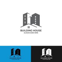 gebouw logo vector ontwerpsjabloon