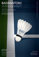 Badminton kampioenschap Poster vectorillustratie vector